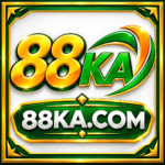 88KA logo with gold and green 3D design